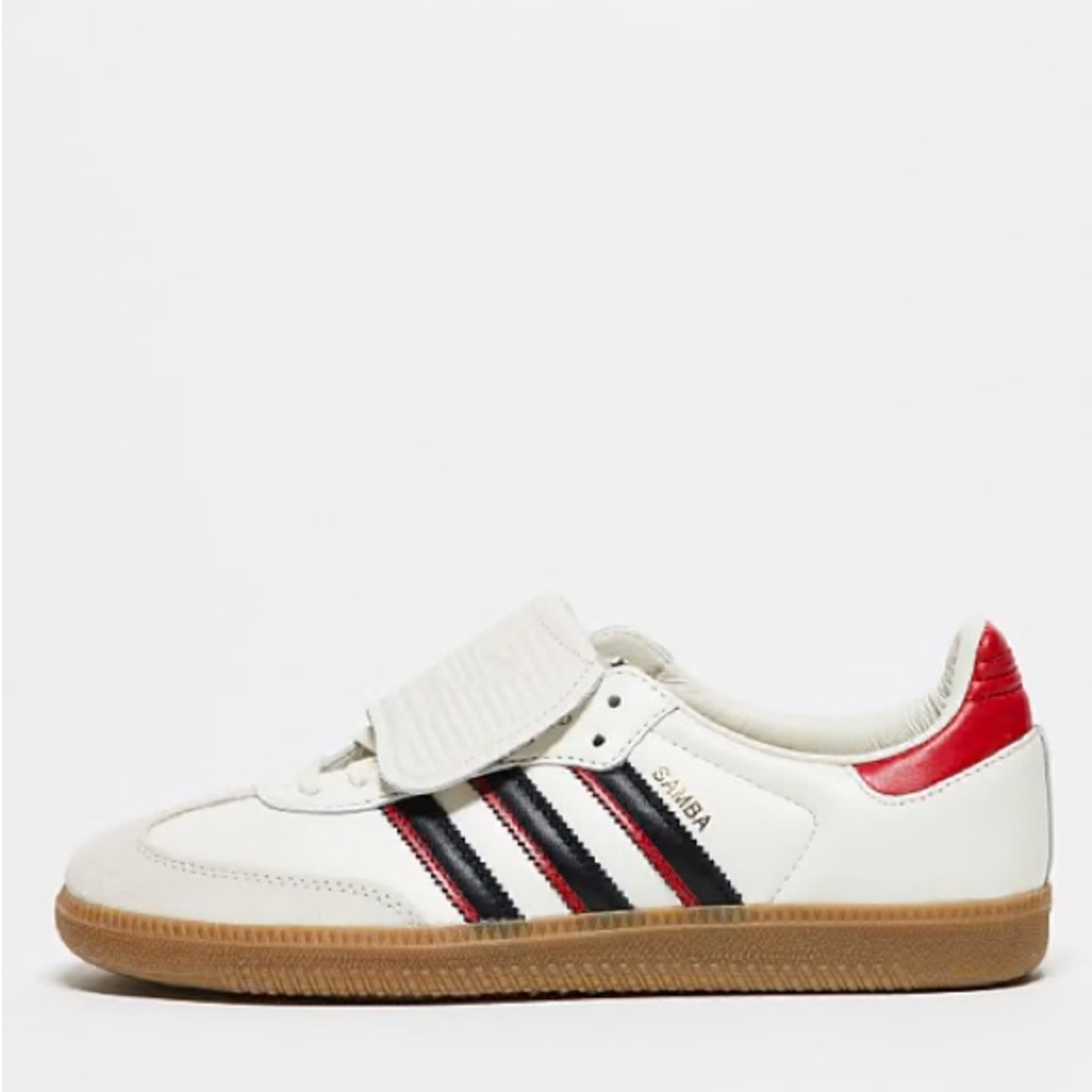 ADIDAS SAMBA LT WHITE BLACK RED SIZE 10.5 MENS
